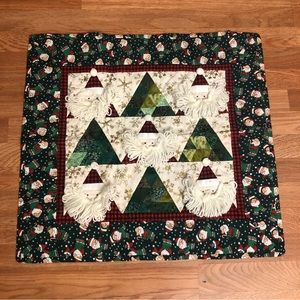 Handmade Quilted Table Topper Christmas Décor,